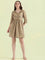 Cotton Ikat Buti Block Print Short Dress