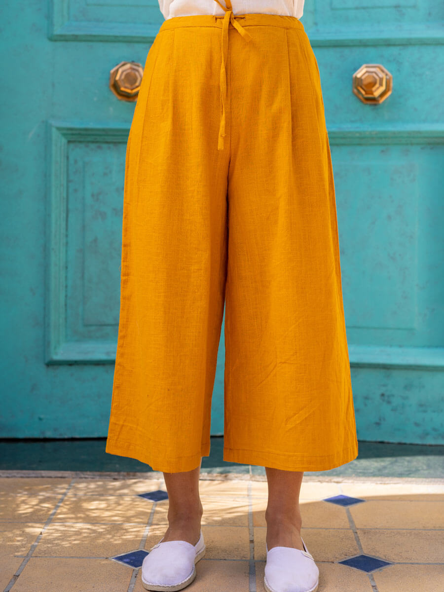 Zoya Cotton Palazzo Pants