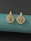 Designer Zirconia Floral Stud Earrings