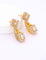 Zirconia GJ Polish Dangler 2 in 1 Stud+Earrings