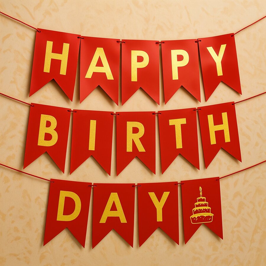 Happy Birthday Foil Banner