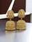 Designer Matt Kempu Temple Design Lakshmi Devi Jhumka Earrings