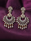 Designer Zirconia Halo Chandbali Earrings
