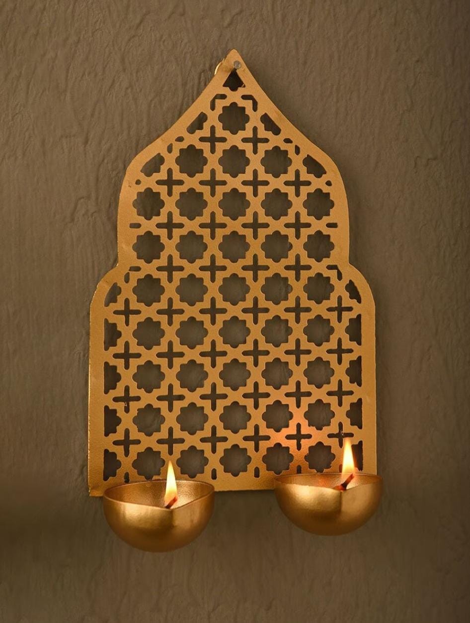 Gold Metal Tea Light Holders