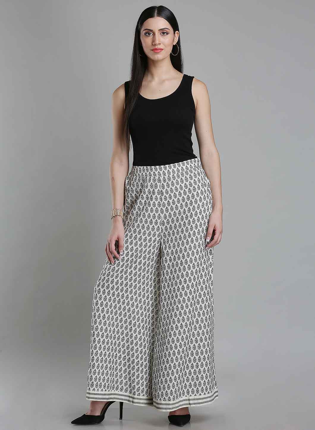 Black & White Printed Culottes