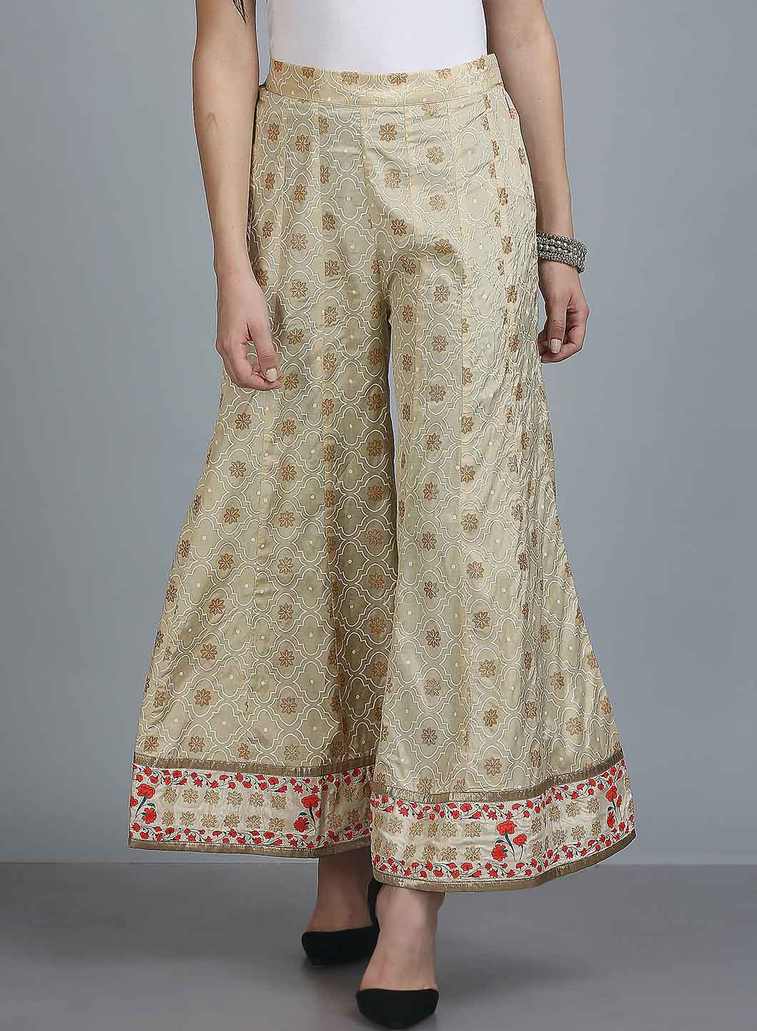 Gold Printed Culottes