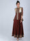 Maroon Embellished kurta Set