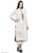 White Printed 3/4 Sleeve kurta