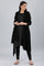 Black Round Neck Basic Winter kurta