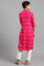 Pink Mandarin Neck Printed kurta