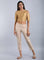 Beige Ankle-Length Trousers