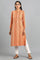 Coral Yarn-dyed kurta