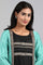 Green Round Neck Printed kurta