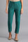 Teal Blue Slim Pants