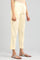 Beige Solid Rayon Straight Kurta and Trouser Set