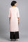 Pink Round Neck Printed kurta