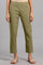 Olive Green Solid Trousers