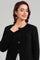 Black Round Neck Solid Sweater
