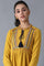 Mustard Mandarin Neck Winter kurta