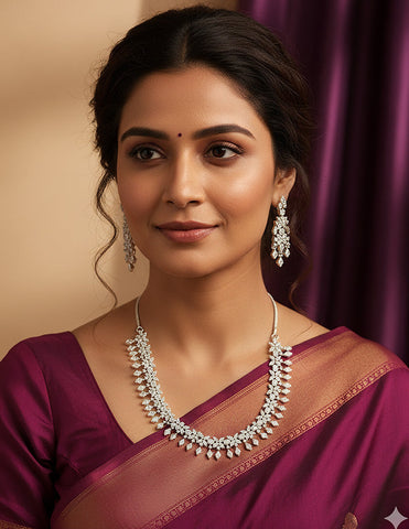 Designer Zirconia Elegance Necklace Set