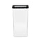 Ebony Rectangular 3000 ml Canister Storage Container (Black)