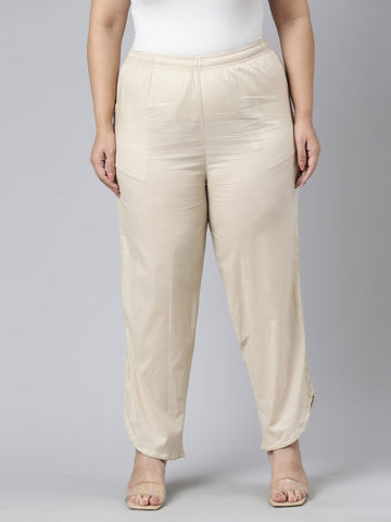 SOLID Ladies Cotton Flex Pants, Waist Size: M L XL XXL at Rs 190