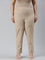 Women Stripe Beige Printed Pencil Pant