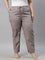 Women Solid Ebony Grey Comfort Fit Cotton Pants