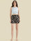 Black Woven Viscose Printed Lounge Shorts