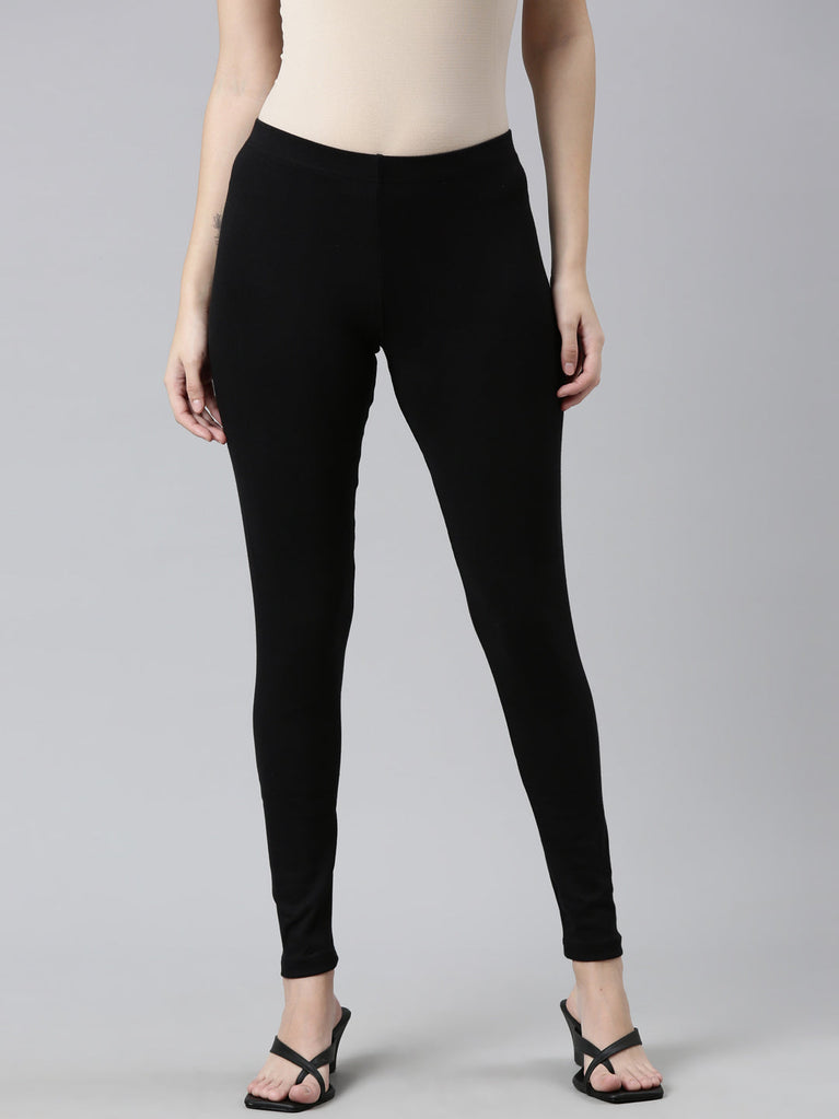NEW Terri Toner's SLIMWEAR Pants 2 Pack Hi-Rise Size Large Black & Natural