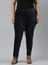 Women Solid Navy Mid Rise Corduroy Jeggings