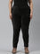 Women Solid Black Mid Rise Corduroy Jeggings