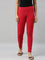 Dark Red Cotton Stretch Kurti Pants