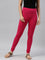 Dark Pink Cotton Stretch Churidar