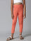 Girls Solid Light Coral 3/4th Leggings