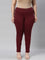 Women Solid Maroon Super Stretch Jeggings