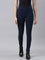 Women Solid Navy Mid Rise Ultra Warm Jeggings