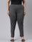 Women Solid Silver Grey Stretch Ponte Pants