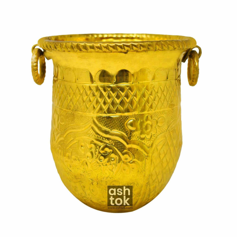 Pure Brass Flower Vase Handcrafted Online in India – Ashtok