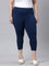 Women Solid Royal Cropped Leggings