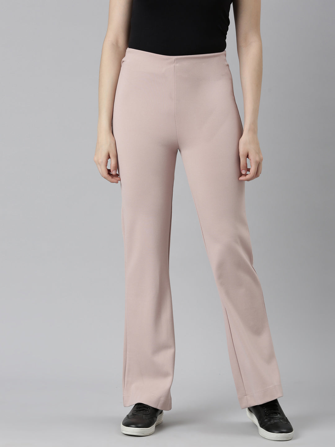 Zara baby pink flared Wide Leg Trousers Xs Party Work Holiday | eBay