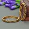 Designer Antique Kempu Bangles ZBGL10865