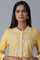 Yellow Embroidered kurta