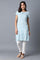 Light Blue Printed kurta