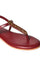 W Red Embroidered Almond Toe Flat-Wdelilah