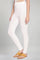 White Solid Skinny Fit Tights With Elasticated Waist