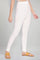 White Solid Skinny Fit Tights With Elasticated Waist