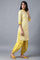 Yellow Shirt Collar Livaeco kurta