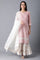 Blush Pink Straight Floral Print Kurta