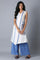 Blue Asymetric Stripe kurta